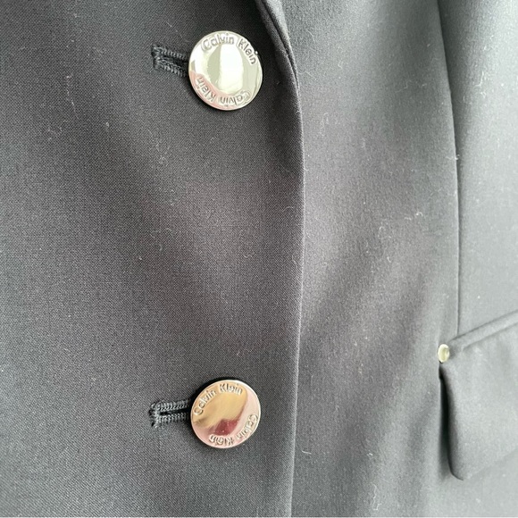 Calvin Klein Flap-Pocket Two-Button Blazer Size 12P - Picture 4 of 14